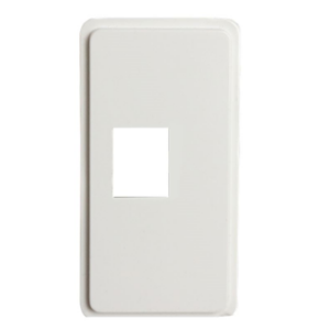 1 Port White Trim Ring (4 Pack)