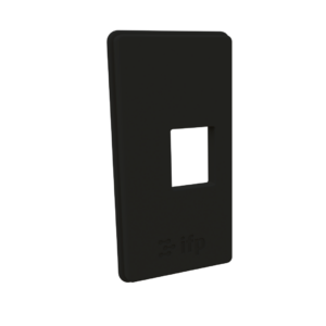 1 Port Black Trim Ring (4 Pack)